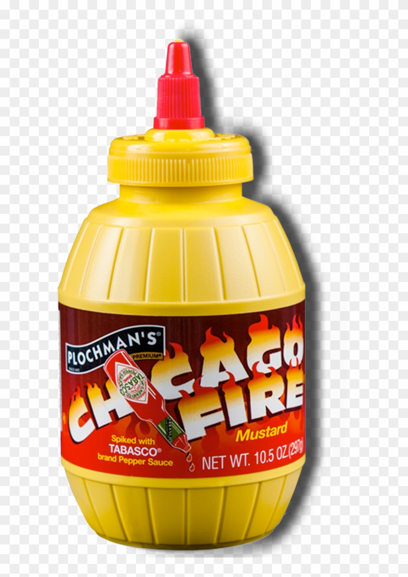 Plochman's Premium Chicago Fire Mustard Label - Yellow Mustard Clipart