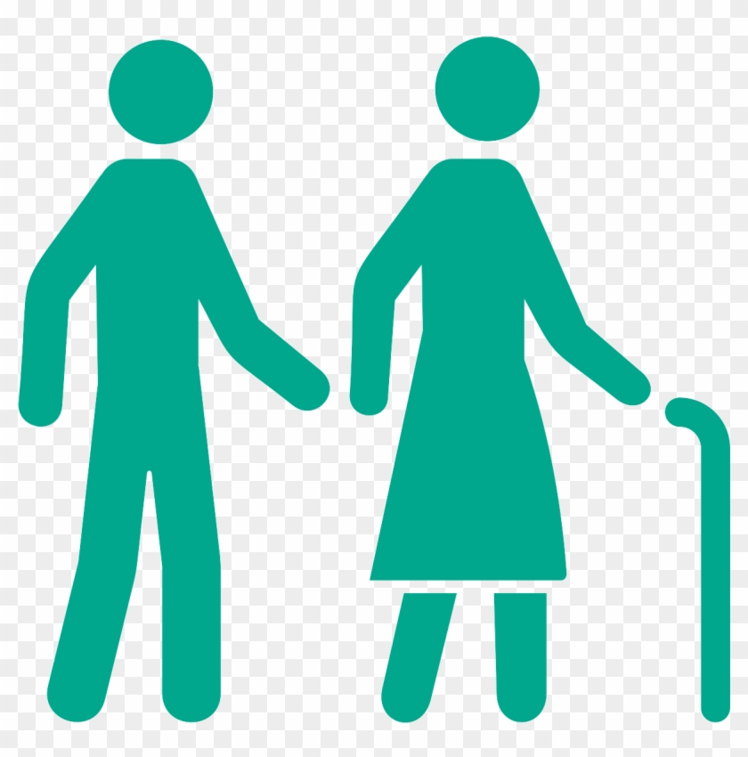 Senior Couple - Traffic Sign Clipart