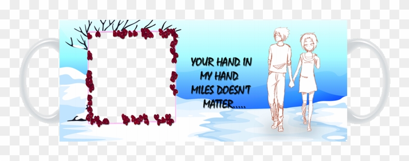 Couple Holding Hands - Running Across Finish Line Clipart