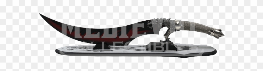 Red Blade Fire Breathing Dragon Dagger - Bowie Knife Clipart