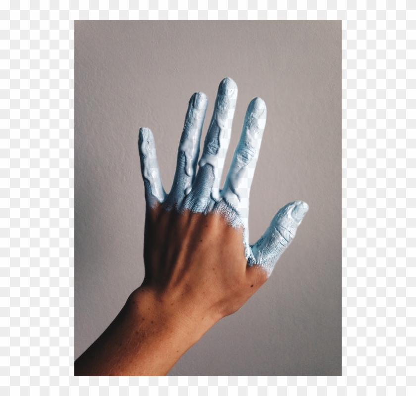 Transparentkiwi Semi Transparent Hand - Hand With Paint Photography Clipart #3551715