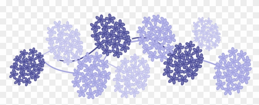 That Small Flower Above Your Hand - Blue Hydrangeas Cartoon Png Clipart