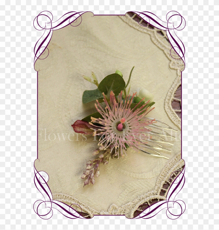 Native Small Hair Comb Gorgeous Artificial Bridal Bouquets - Flower Bouquet Clipart #3552684