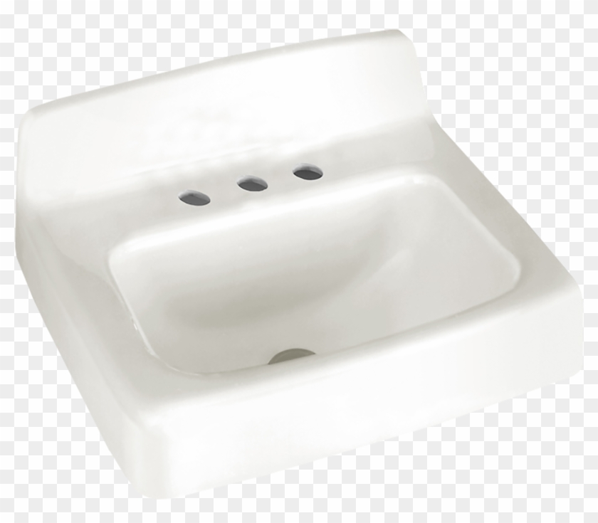 Discount Bathroom Sinks Wall Hung Sink No Tap Hole - Bathroom Sink Clipart #3553245