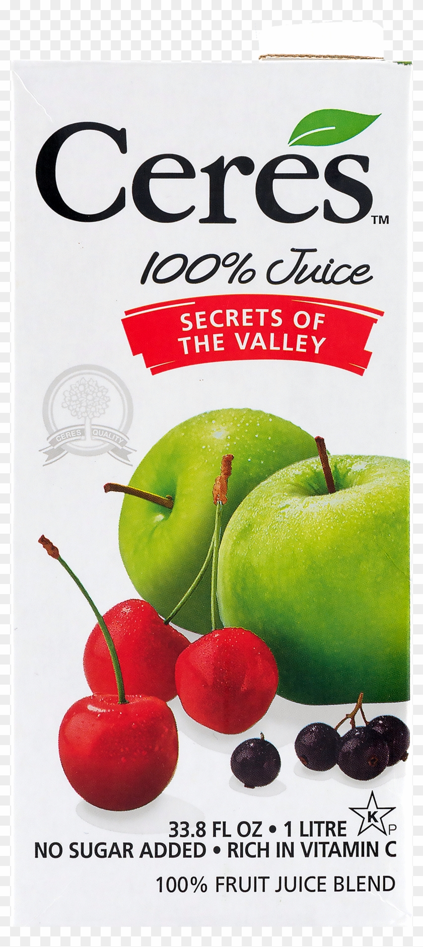 Ceres Secrets Of The Valley 100% Fruit Juice Blend, - Ceres Juice Clipart #3553407