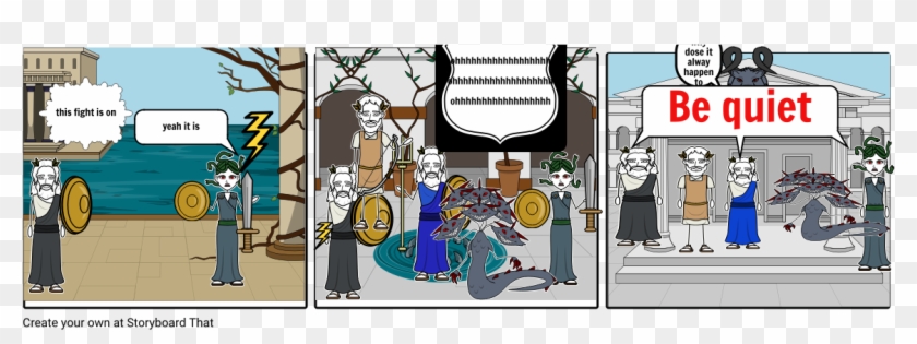 War Of The Gods - Cartoon Clipart