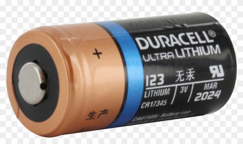 Duracell Ultra Dl123a 3v Lithium Battery - Label Clipart