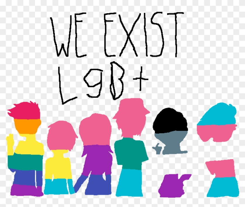 Never Forget The Lgbt Community - Lgbt We Exist Clipart #3554312
