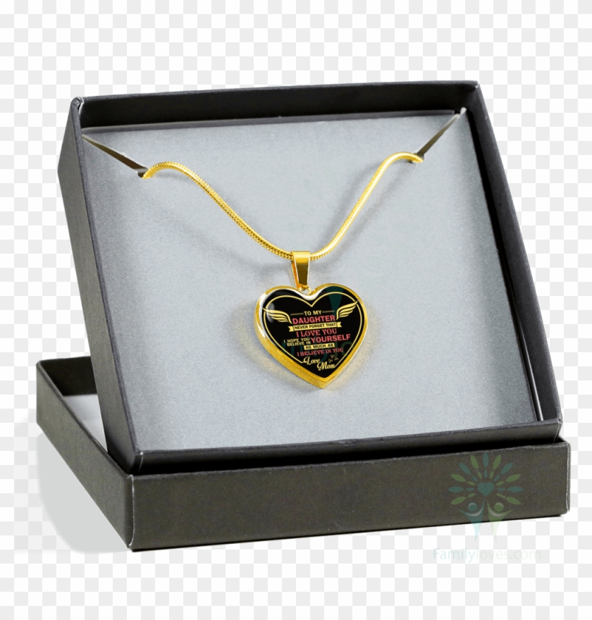 Com To My Daughter Never Forget That I Love You I Hope - Father And Daughter Necklace Clipart
