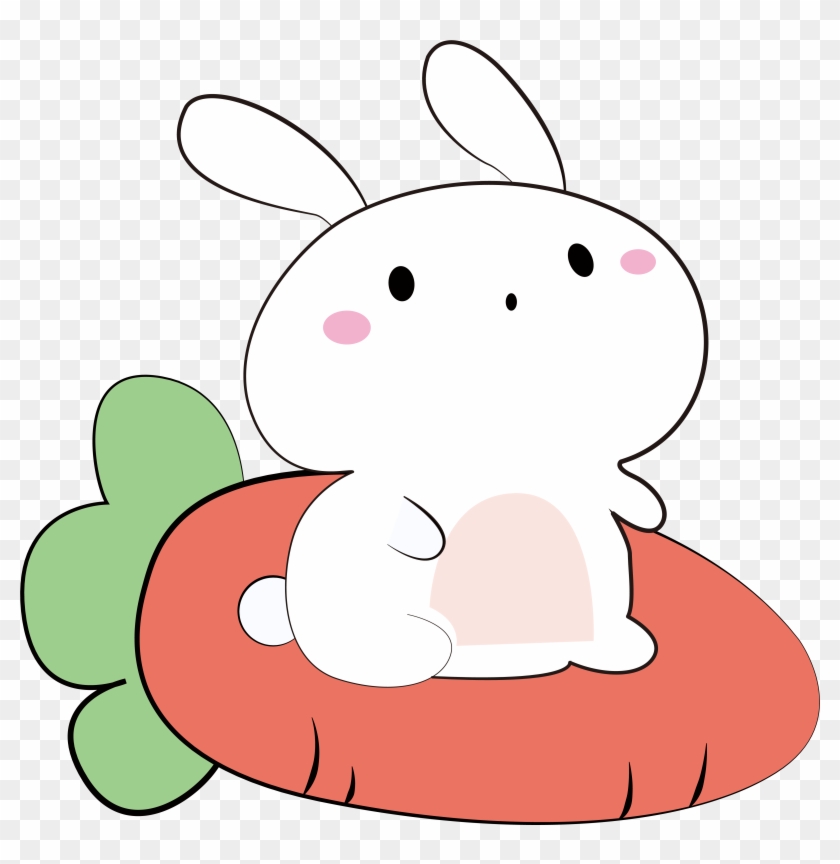 Cartoon Bunny Radish Cute Png And Vector Image Clipart #3555062