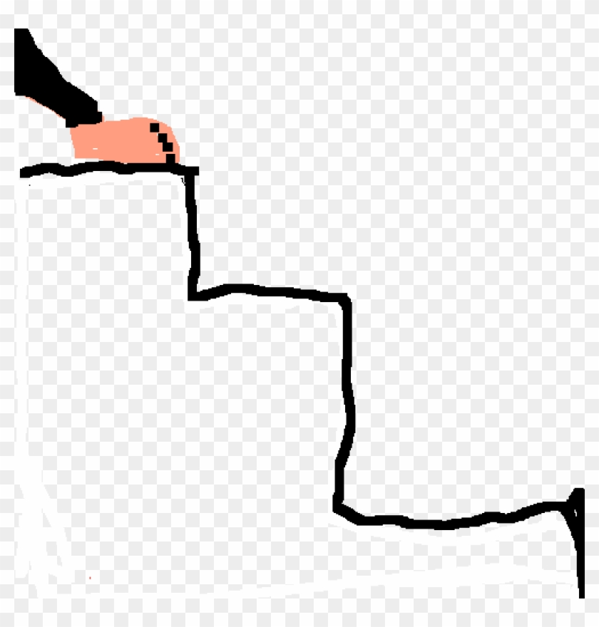 Someone Walking Down The Stairs - Illustration Clipart #3555175