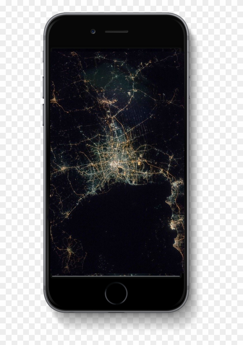 Bangkok From Space Looks Like A Broken Phone Screen Iphone Clipart 3555319 Pikpng