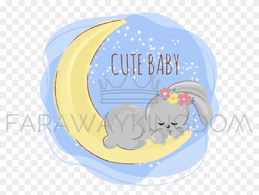 Sleeping Hare Cartoon Forest Animal Vector Illustration - Cartoon Clipart #3555733