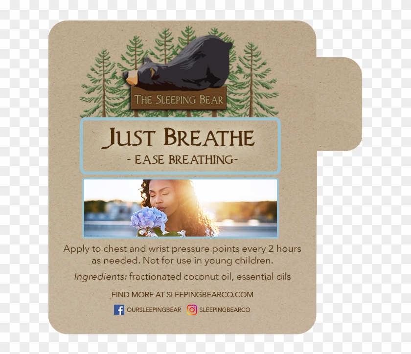 Just Breathe Roll-on - Label Clipart