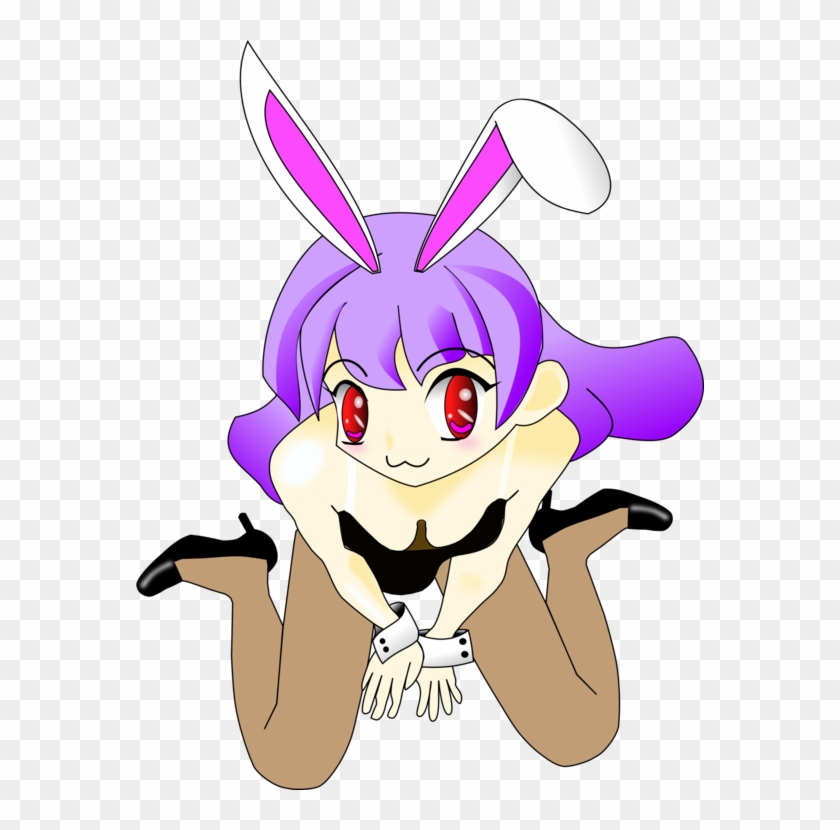 Rabbit Hair Female Purple Cartoon - Girl Bunnies Cartoon Clipart