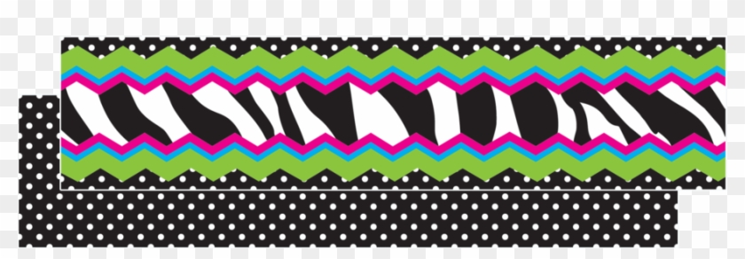 Tcr73257 Zebra Chevron Dot Ribbon Runner Image - Pattern Clipart #3556425
