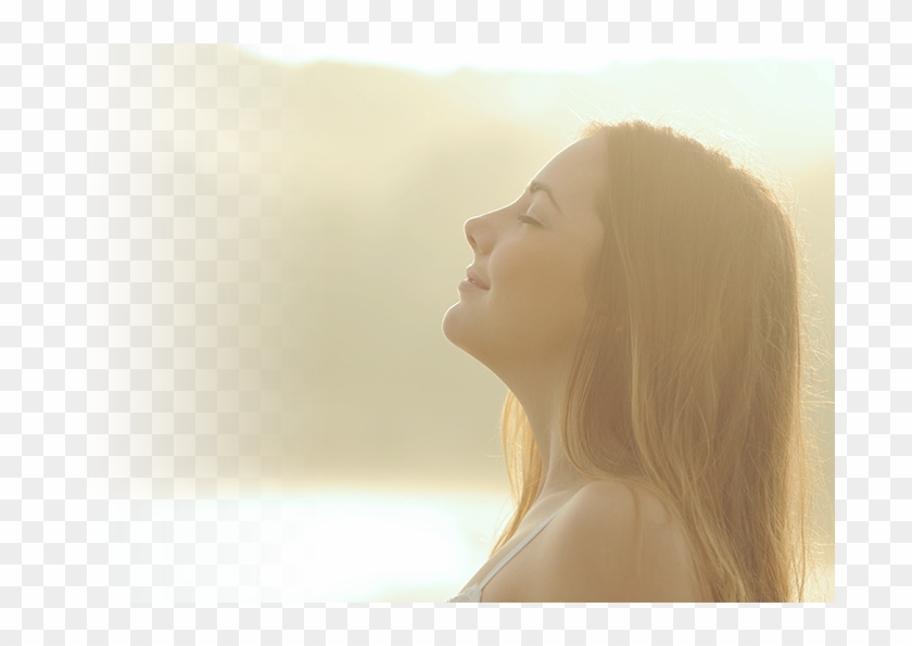 Woman Breathing Deeply - Girl Clipart #3556475