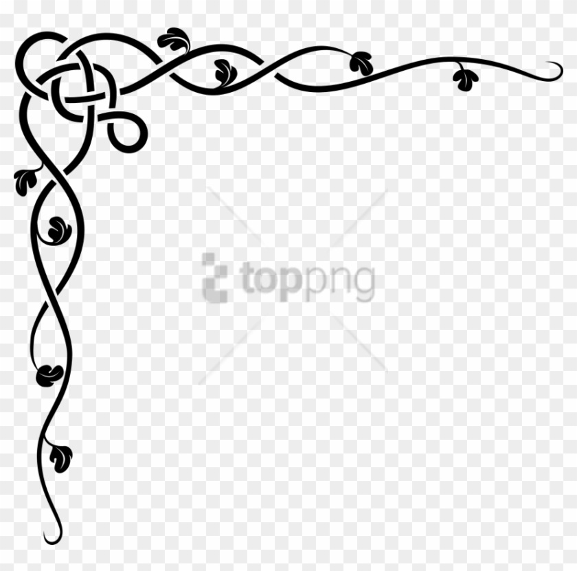 Free Png Simple Line Borders Png Png Image With Transparent - Border Design Black And White Clipart