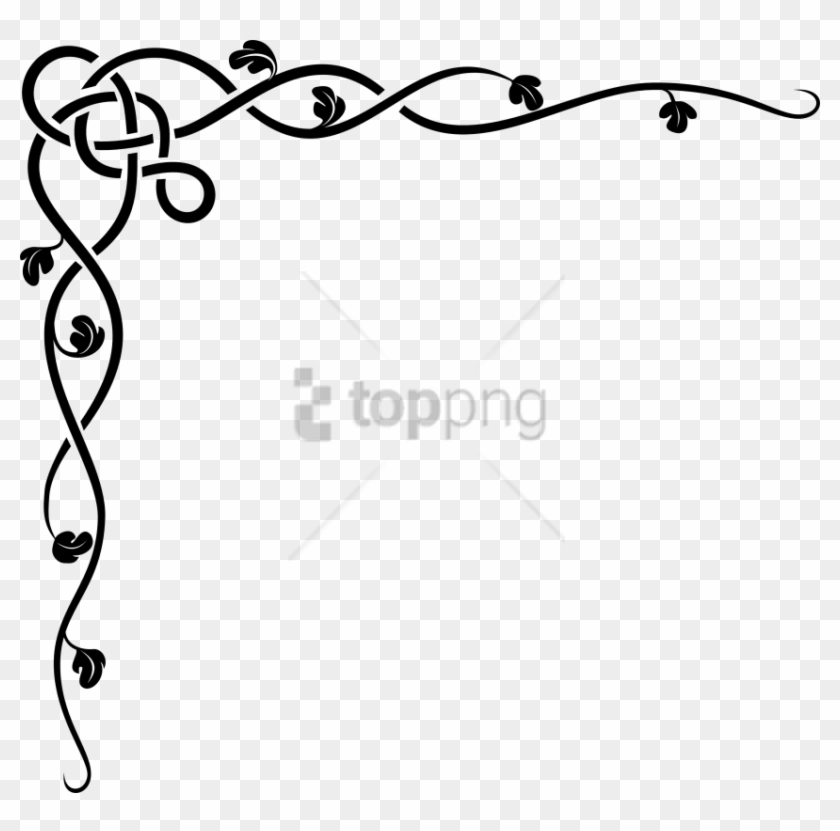 Free Png Simple Line Borders Png Png Image With Transparent - Border Design Black And White Clipart #3556563