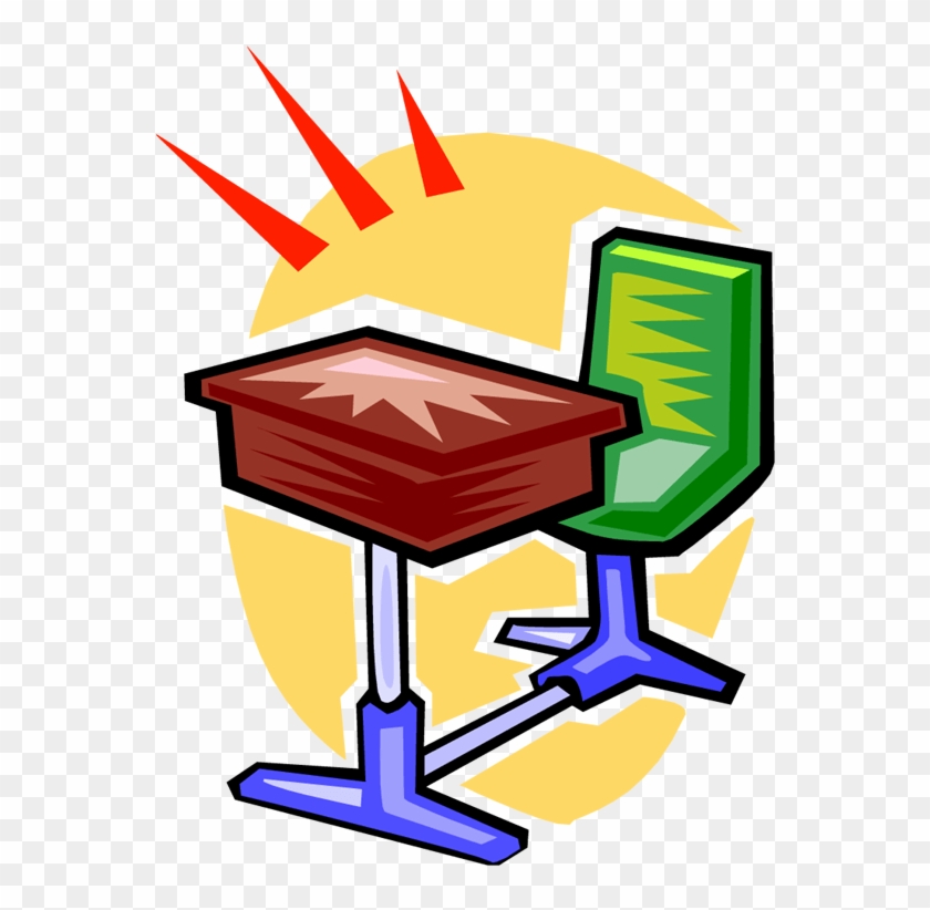 Clean Student Desk Clipart - Desk Clip Art - Png Download