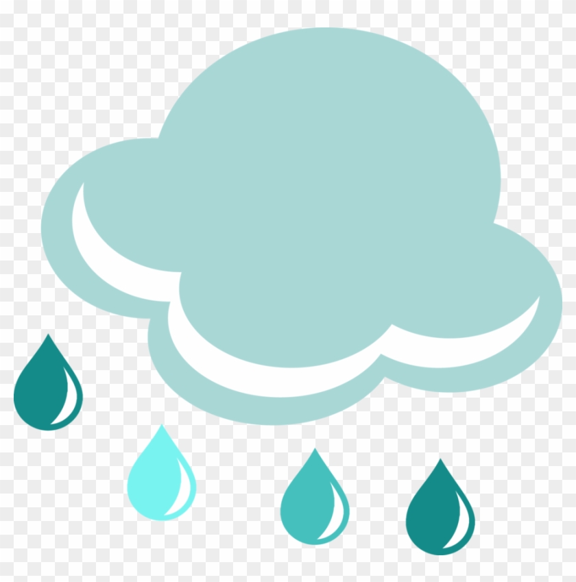 Rain Clouds, Rain Drops, Rain, Dibujo, Food Cakes, - Rain Png Clipart #3557245
