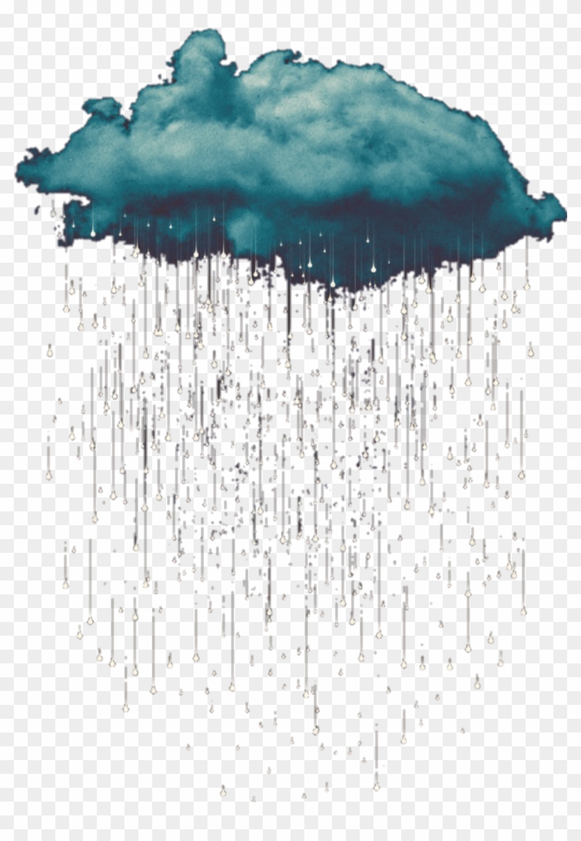 #cloud #rain #rainclouds #sticker - Sketch Clipart #3557383