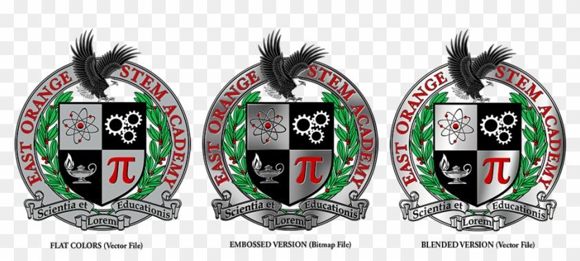 Examples Of Designs With Flat Colors, Embossed Effect - Emblem Clipart #3558031