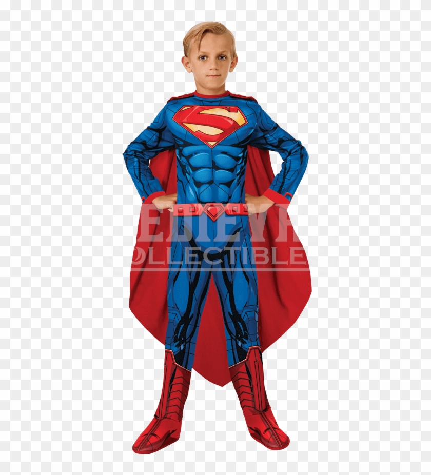 Kids Dc Superheroes Superman Costume Sc 1 St Medieval - Superman Costume 5t Clipart