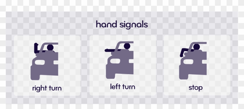 Here's Everything You Need To Know About Hand Driving-signals - Graphic Design Clipart