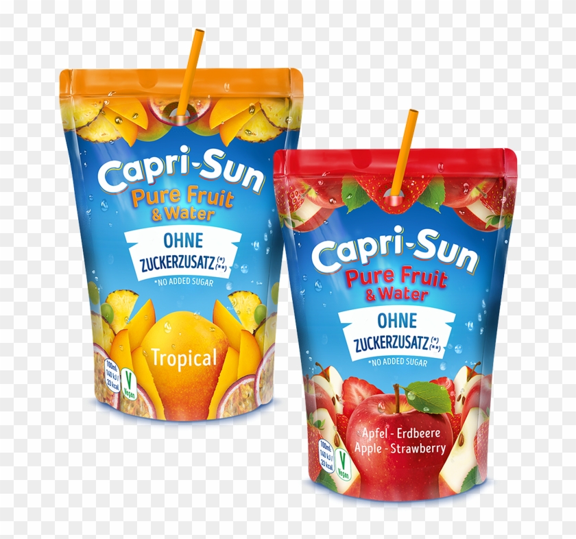 Capri Sun Pure Fruit & Water Tropical And Apple Strawberry - Capri Sun Sorten Clipart