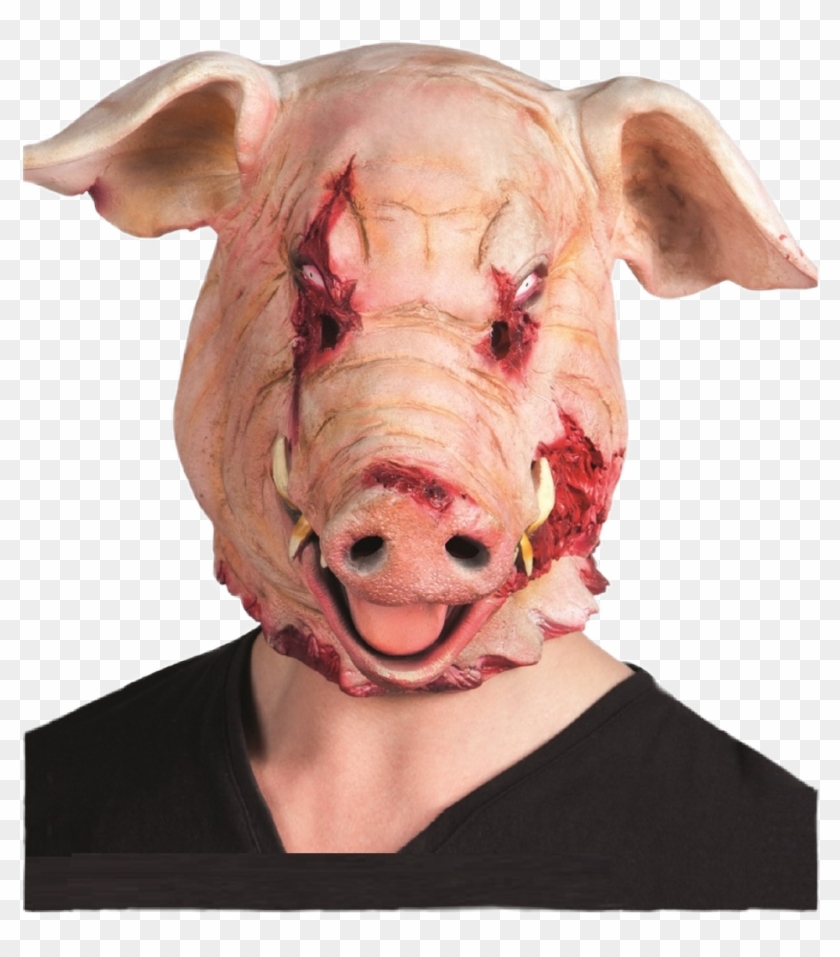 #pig #head #pighead #blood #gore - Pig Mask Horror Clipart #3559408