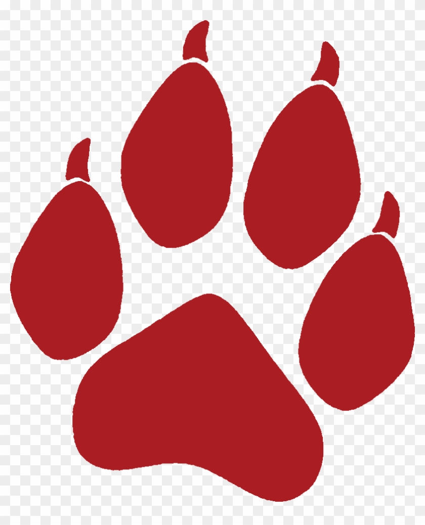 Wolf Paw Prints Clip Art - Wolf Paw Print Silhouette - Png Download