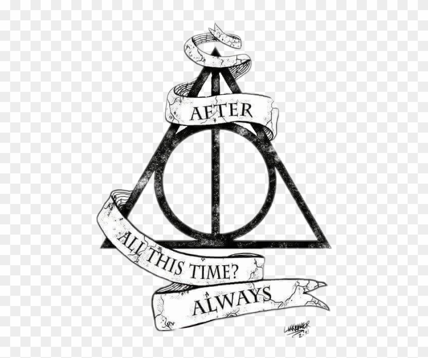#deathlyhallows #always #harrypotter #tattoo - Harry Potter Dibujos Faciles Clipart