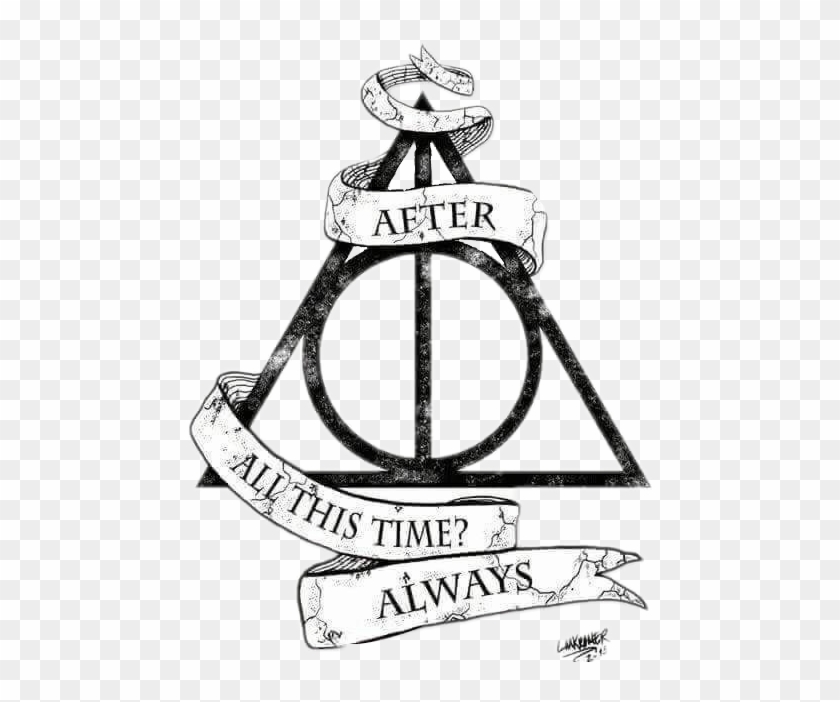 deathlyhallows #always #harrypotter #tattoo - Harry Potter Dibujos Faciles  Clipart (#3559625) - PikPng