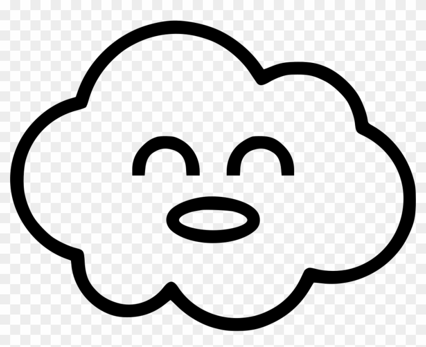 Png File Svg - Transparent Cloud With A Face Clipart