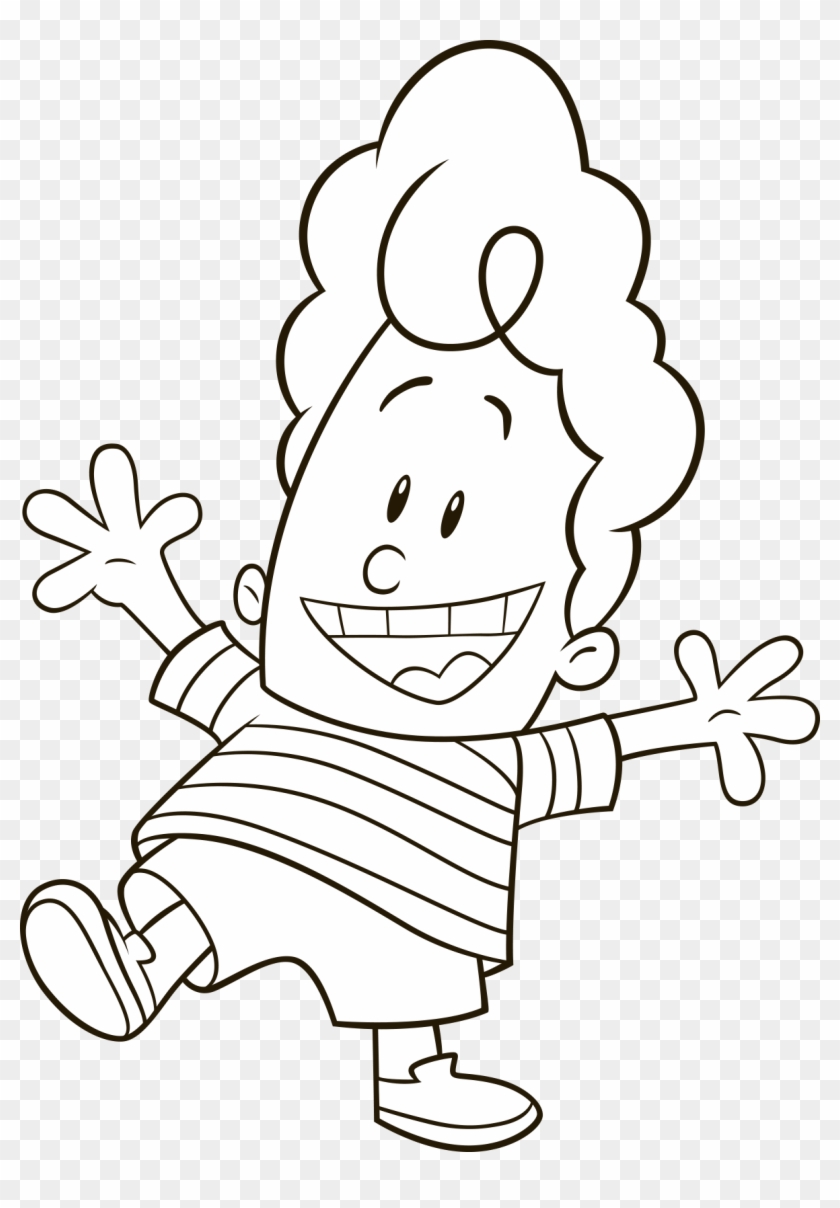 Captain Underpants White Kid Easy , Png Download - Captain Underpants White Kid Clipart #3560332