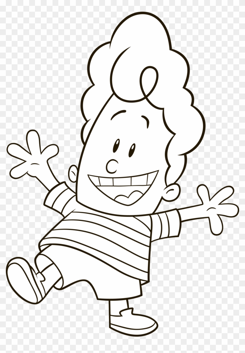 Captain Underpants White Kid Easy , Png Download - Captain Underpants White Kid Clipart