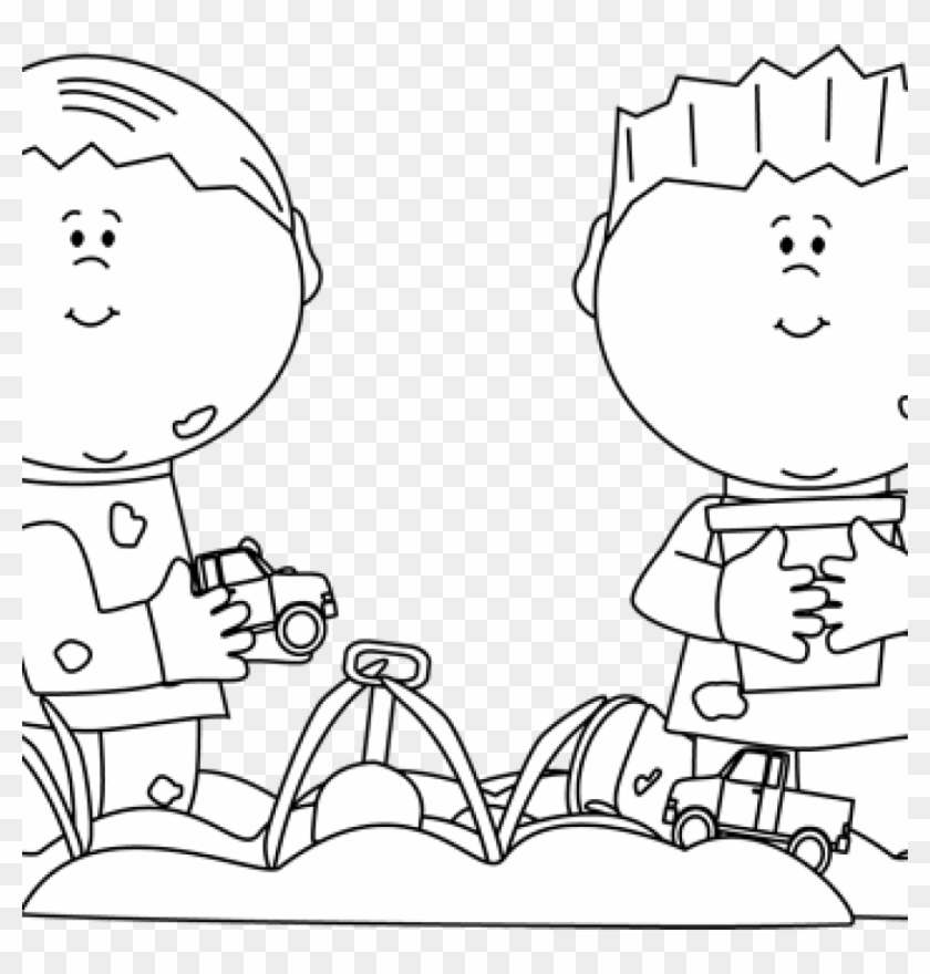 Kid Clipart Black And White Kids Clip Art Kids Images - Black And White Male Teacher - Png Download #3560375