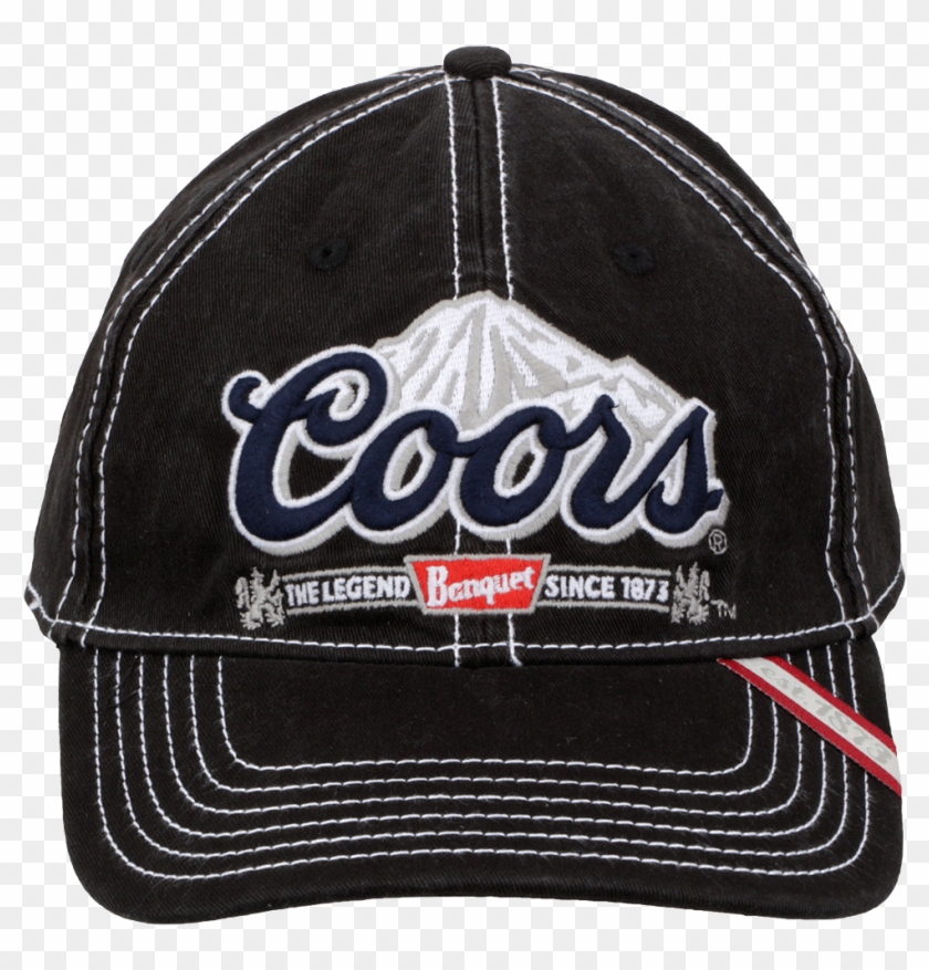 Black Coors Banquet Hat Ball Cap Hats Coors Png Signature - Baseball Cap Clipart #3560711