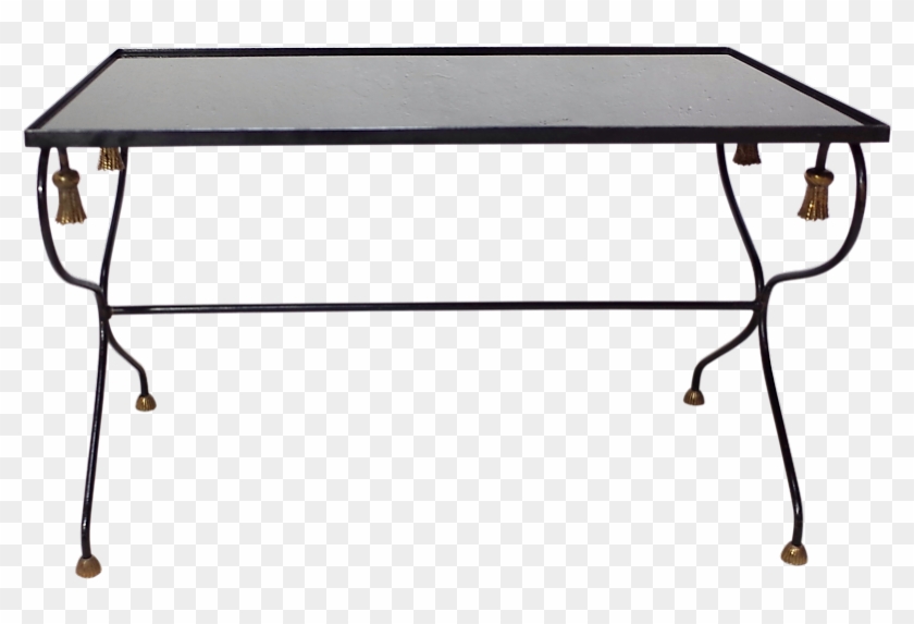 Black Glass And Metal Low Table - Coffee Table Clipart