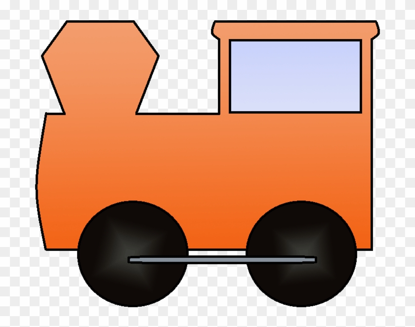 Orange Train Clipart - Png Download