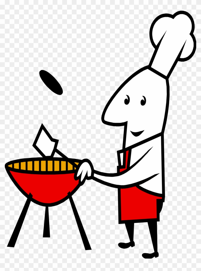 Grill Clipart Bbq Cook - Hamburger And Hot Dog Grill Clipart - Png Download #3561861