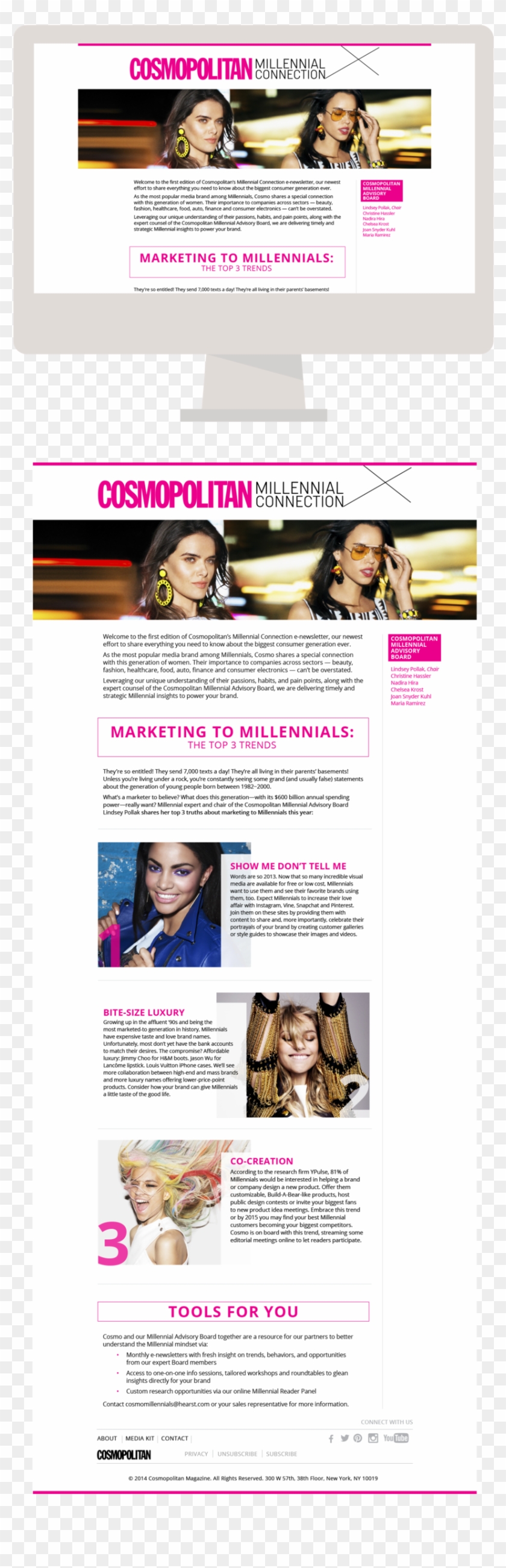 Cosmo Newsletter Millenial@2x - Girl Clipart #3561874