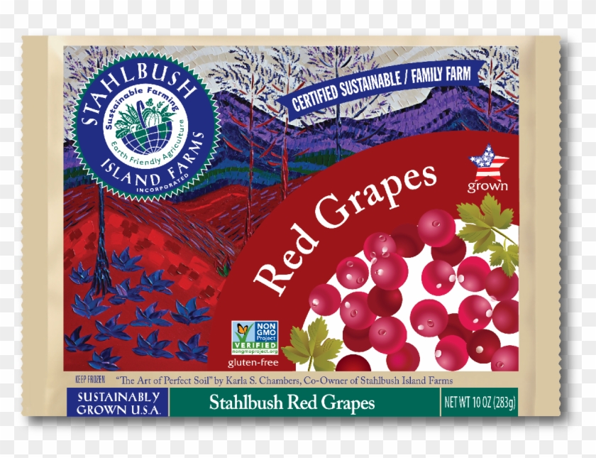 Frozen Red Grapes Are The Perfect Snack During The - Stahlbush Island Farms Clipart