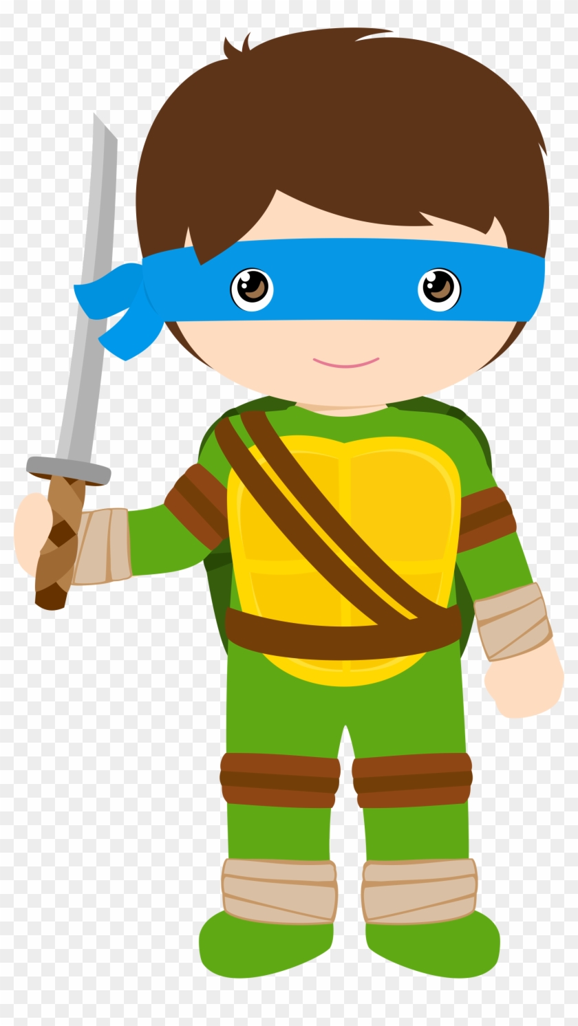 Boys Costumes - Ninja Turtle Costume Clipart - Png Download