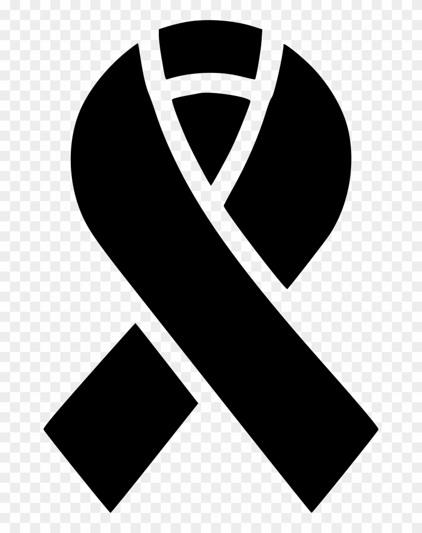 Aids Ribbon Cure Medical Sida Virus Hiv Comments - Hiv Icon Black White Clipart #3562726