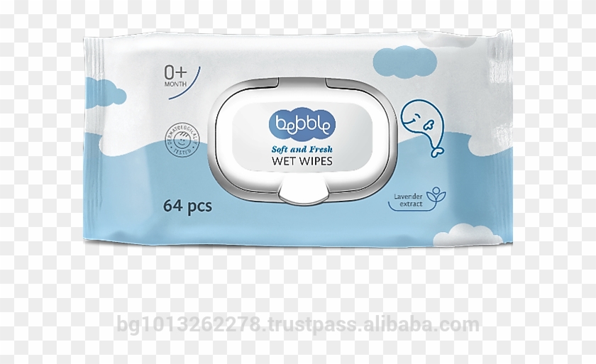 Baby Wet Wipes With Lavender Extract - Box Clipart