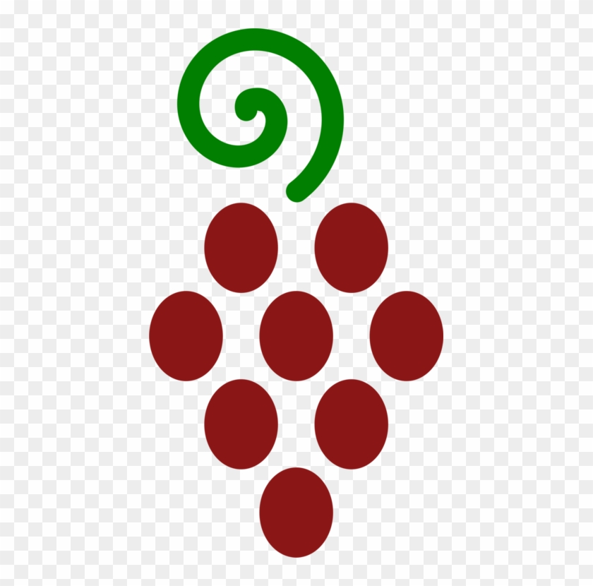 Oregon Grape Red Wine Food - Circle Clipart #3562977