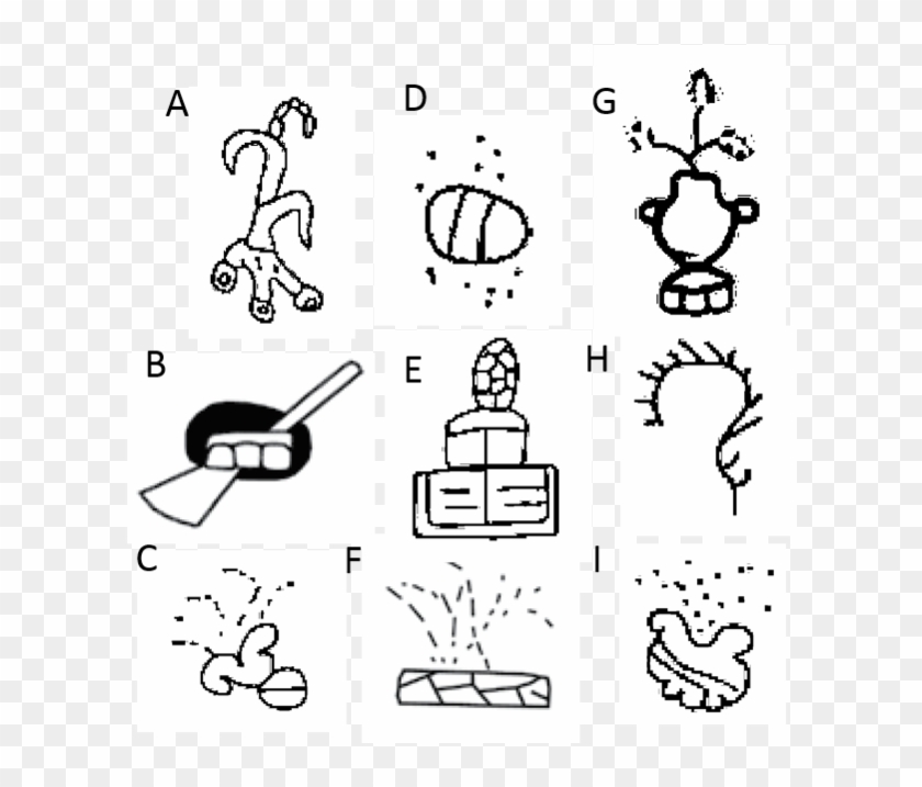 Example Of Aztec Writing, Which Parents Taught Their - Line Art Clipart #3563020