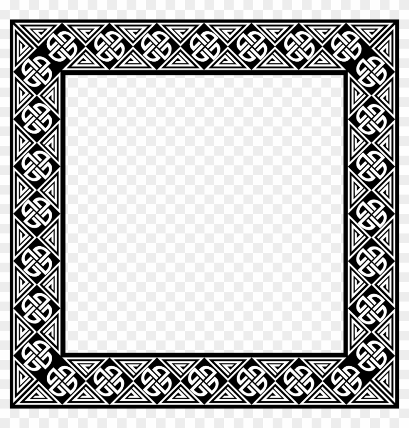 Black Ornate Frame Png Picture Frame High Gloss Lacquer - Circle Clipart #3563155